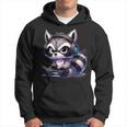 Angry Raccoon Gamerideo Games Lover Kapuzenpullover