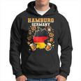 Hamburgo Alemania Souvenir Bandera Alemana Mapa Hamburgoacaciones Sudadera