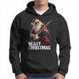 Heavy Christmas Santa Claus Guitar Kapuzenpullover