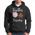 Kacke Together Forever Toilet Roll Poop Kapuzenpullover