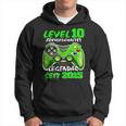 Level 10 Birthday Boy Gamer 2015 10Th Birthday Kapuzenpullover