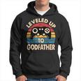 Leveled Up To Godfather Retro Promocionado A Padrino Regalo Sudadera