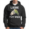 Lustiges Wellensittich Liebe Tut Weh Kapuzenpullover