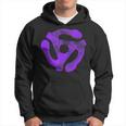 Music Turntable Record Dj Purple 45 Rpm Adapter Sudadera
