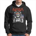 Nasaintage Astronaut Moon Walk Reflection Graphic Kapuzenpullover