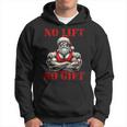 No Lift No Fitness Santa Muscle Christmas Kapuzenpullover