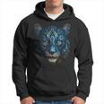 Obra De Arte Tigre Ojos Azules Arte Animal Tigre Sudadera
