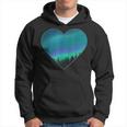 Polar Lights Heart Northern Lights Aurora Borealis Kapuzenpullover