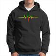 Reggae Heartbeat Pulse Frequency Music Wave Colours Kapuzenpullover