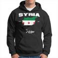 Syrian Revolution Flag Map Syria Situation Of Syria Kapuzenpullover