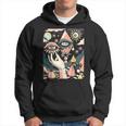 Vintage Abstracto Cuadros Surrealista Arte Ojos Pirámide Sudadera