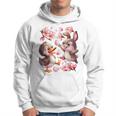 Canard Et Lapin Fleur De Cerisier Fleur Sakura Sweat à capuche