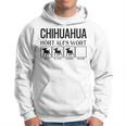 Chihuahua Hört Auf Wort Chihuahua Gray Kapuzenpullover