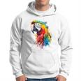 Colourful Parrot Watercolor Kapuzenpullover