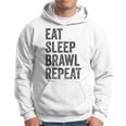 Eat Sleep Brawl Repeat Brawler ideo Player Gray Kapuzenpullover