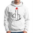 Middle Finger Jolly As Fuck Adult Joke Offensive Christmas Kapuzenpullover