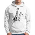 Paire De Girafe En Noir Et Blanc Pour Les Amateurs De Girafe Sweat à capuche