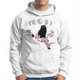 Sakura Chat Noir Fleurs Fleurs De Cerisier Phases Lunaires Sweat à capuche