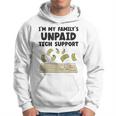 I Am The Unpaid Technical Support My Family Nerd Geek It Computer Gray Kapuzenpullover