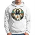 Vintage Buddy A Christ Cool Jesús Con Gafas De Sol Religión Manga Larga Sudadera