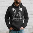 80 Coton 20 Poils De Chat Humour Sweat à capuche Cadeaux pour lui