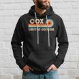 Cox Surname Retrointage 80S 90S Birthday Reunion Sweat à capuche Cadeaux pour lui