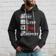 Eat Sleep Anime Repeat Manga Anime Manga Japan Outfit Kapuzenpullover Geschenke für Ihn