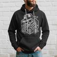 Esqueleto Tocando Armónica Camisa Jugador Calavera Blues Músico Sudadera Regalos para él