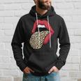 Estampado De Leopardo Labios Rojos Sexy Cheetah Leopard Print Labios Rojos Sudadera Regalos para él