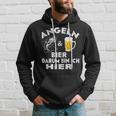 Fisch&Bier Darum Bin Ich Hier Angler Kapuzenpullover Geschenke für Ihn