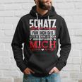 Couple Saying Schatz Du Hast Ja Bereits Mich Kapuzenpullover Geschenke für Ihn