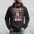 Saying Ho Ho Hol Mir Mal Ein Bier Ugly Christmas Kapuzenpullover Geschenke für Ihn