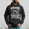 Grandpa And Grandson Angel Partner Fishing Partner Father's Day Kapuzenpullover Geschenke für Ihn