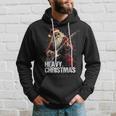 Heavy Christmas Santa Claus Guitar Kapuzenpullover Geschenke für Ihn