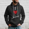 I Love Damascusintage Arabic Script Kapuzenpullover Geschenke für Ihn