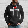 I Love Doner With I Love Doner Motif Kapuzenpullover Geschenke für Ihn