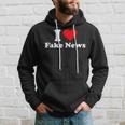 I Love Fake News Kapuzenpullover Geschenke für Ihn