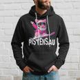 Lustiges Kostüm Apres Skifahren Snowboarden Wild Pisten-Sau Kapuzenpullover Geschenke für Ihn