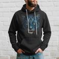 Obra De Arte Tigre Ojos Azules Arte Animal Tigre Sudadera Regalos para él