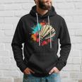 Shuttlecock Graffiti Badminton Lovers Badminton Hall Kapuzenpullover Geschenke für Ihn