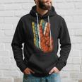 Signo De La Paz Amor Mano Dedo Signo De La Paz Retro Sudadera Regalos para él