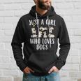Solo Una Chica Que Ama A Los Perros Con Divertidos Perros Lindos Sudadera Regalos para él