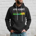 Wind Comes Kiter Surfer Saying Kitesurfer Windsurf Kapuzenpullover Geschenke für Ihn