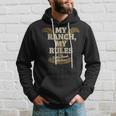 Yellowstone My Ranch My Rules Dutton Ranch Big Chest Logo Kapuzenpullover Geschenke für Ihn