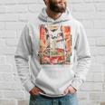 Cat Ramen Noodle Japanese Backprint Kapuzenpullover Geschenke für Ihn