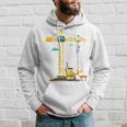 Children's 2Nd Birthday Boys With Crane And Digger Construction Site Kapuzenpullover Geschenke für Ihn