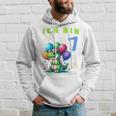 Children's Dino Children's Ich Bin Sieben 7 Jahre Alt Kapuzenpullover Geschenke für Ihn