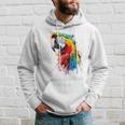 Colourful Parrot Watercolor Kapuzenpullover Geschenke für Ihn