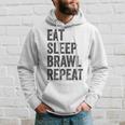 Eat Sleep Brawl Repeat Brawler ideo Player Gray Kapuzenpullover Geschenke für Ihn