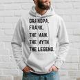 Grandpa Frank The Man The Myth The Legend Father's Day Kapuzenpullover Geschenke für Ihn